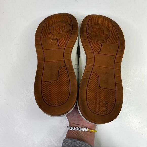 Lauren Ralph Lauren Harlie Leather sneakers snow white - 5.5 - Picture 8 of 9